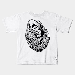 Gorilla portrait 3 Kids T-Shirt